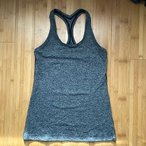 Lululemon Cool Racerback size 8 thick luon heathered charcoal, like new